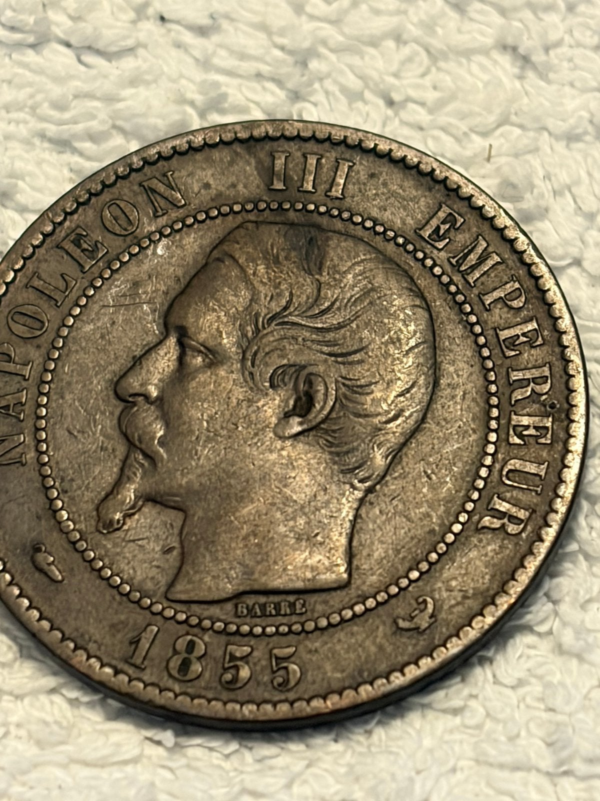 2 bronzen munten napolion, Timbres & Monnaies, Monnaies | Belgique, Enlèvement ou Envoi, Bronze, Série