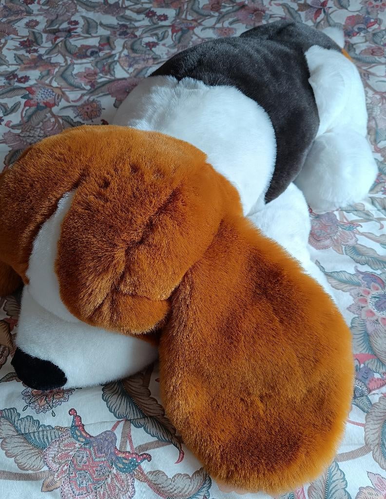 Supergrote en superzachte beagle/hond knuffel, Neuf, Overige karakters, Autres marques, Enlèvement