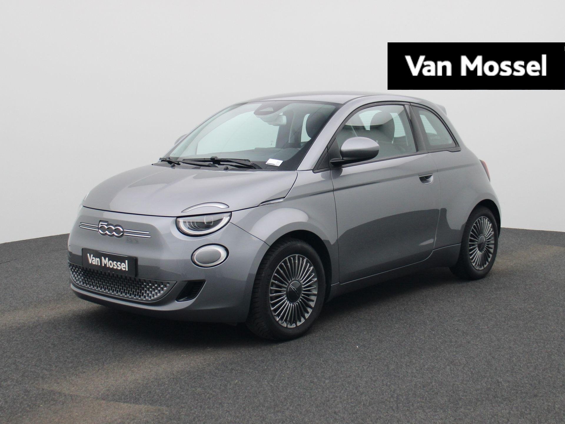 Fiat 500 500e 42 kWh Icon NAVI | Sensoren | Zetelverwarming, Auto's, 4 zetels, Stof, 1365 kg, Grijs
