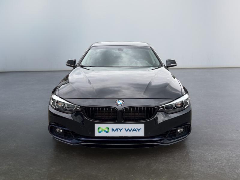 BMW Serie 4 418 Clim auto*boite auto*sellerie cuir chauff*bi, 136 pk, Zwart, 4 Reeks, Bedrijf