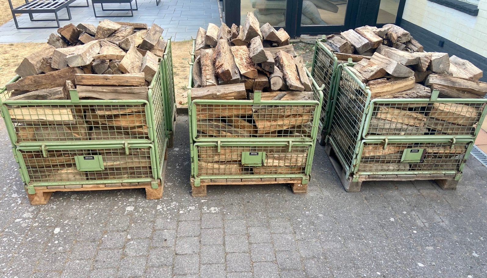 Branhout eik droog, 3 tot 6 m³, Ophalen, Eikenhout, Blokken