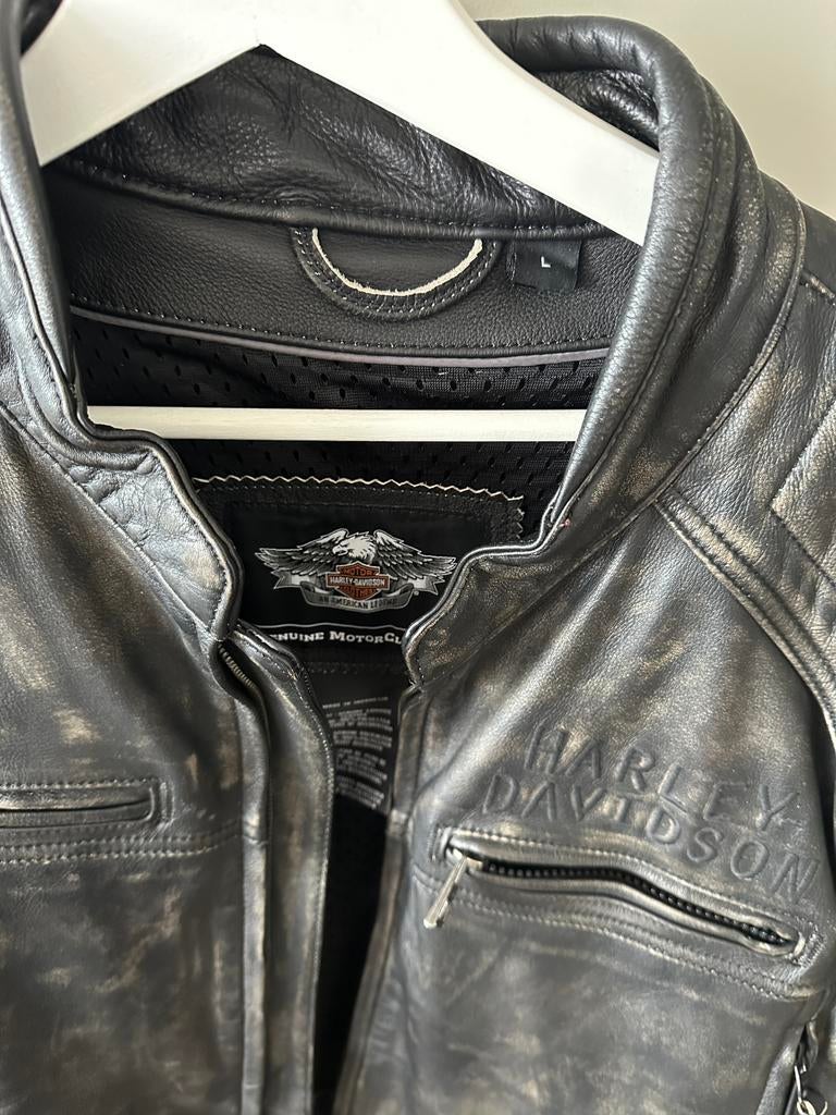 Harley Davidson leren jack, Ophalen, Gedragen