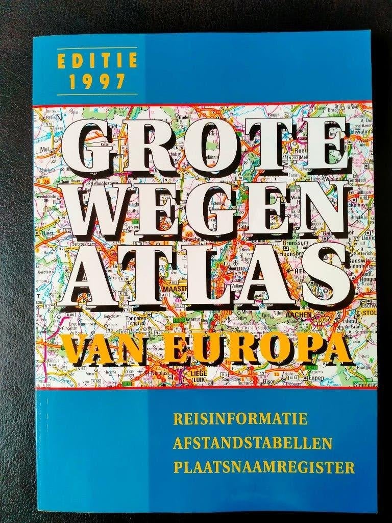 Grote wegenatlas van Europa 1997, Boeken, Atlassen en Landkaarten, 1800 tot 2000, Europa Overig, Ophalen of Verzenden, Landkaart