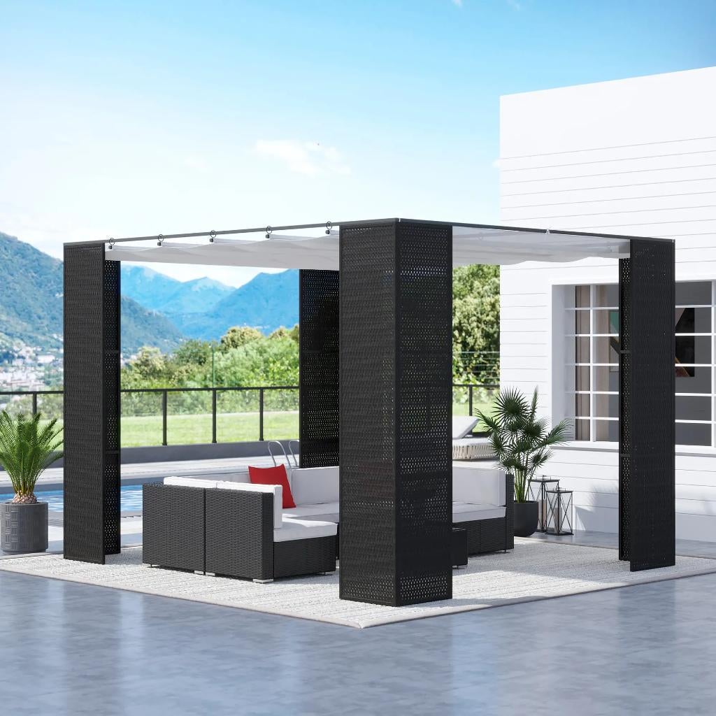 Outsunny Pergola 3x3, Tuin en Terras, Ophalen, Nieuw