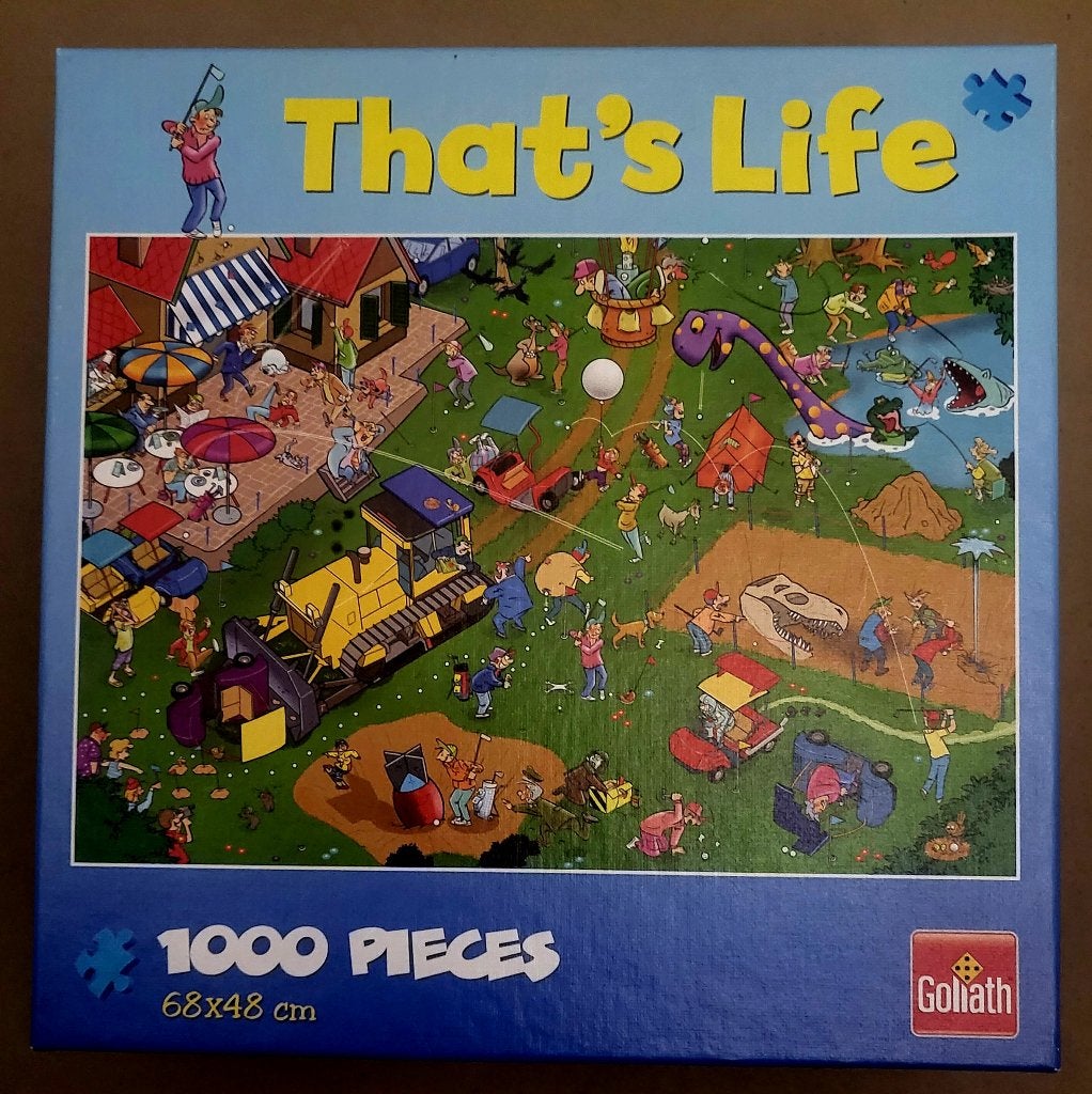 Puzzel That’s Life 1.000 st. “Golf”, Ophalen of Verzenden, 500 t/m 1500 stukjes, Zo goed als nieuw, Legpuzzel