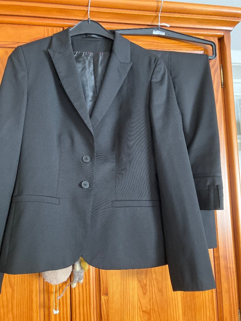 GREIFF Zwarte broek en blazer Greiff dames, Ophalen, Maat 38/40 (M), Zwart