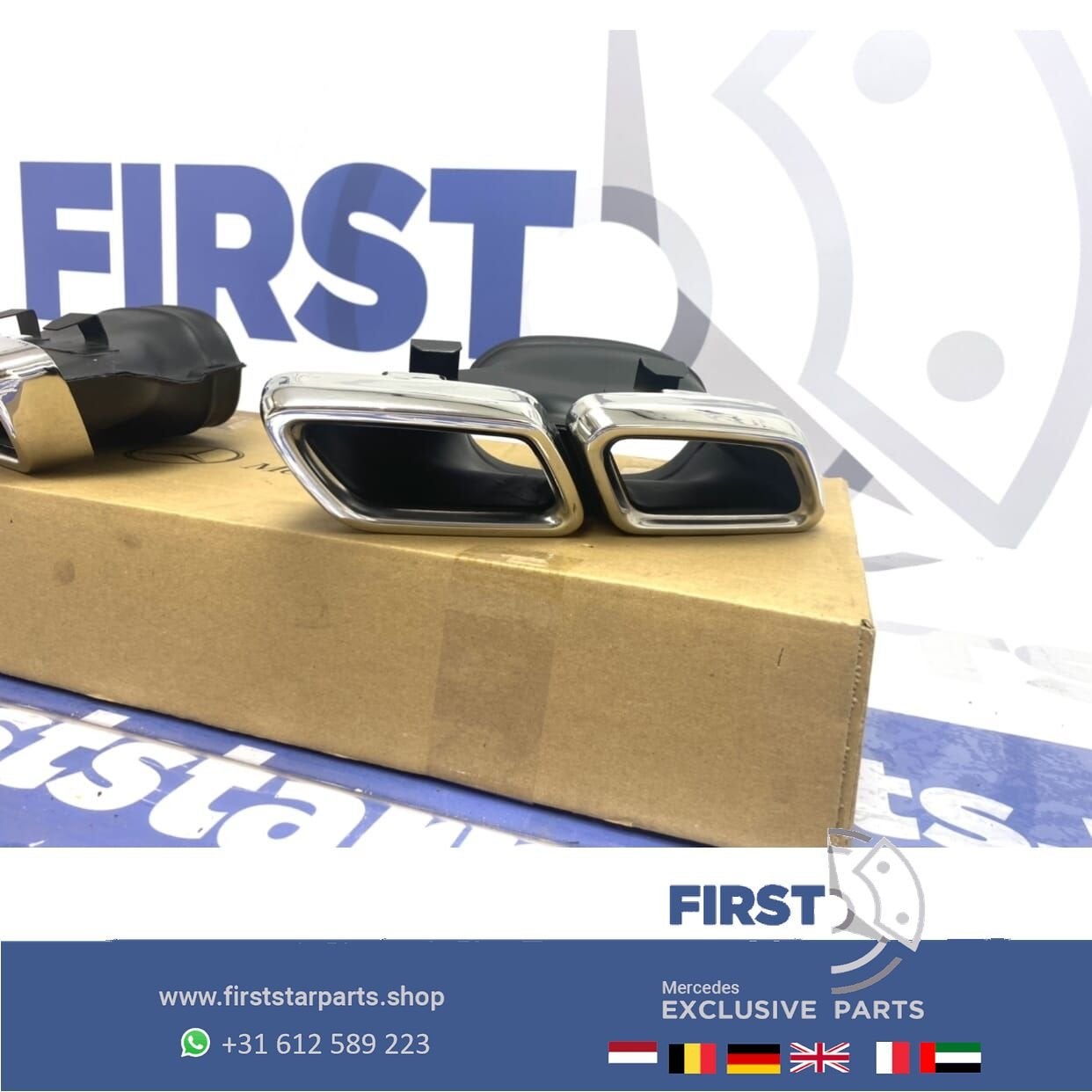 W205 C205 S205 Mercedes C Klasse C63 AMG UITLAATSIERSTUKKEN, Utilisé, -, -, Enlèvement ou Envoi