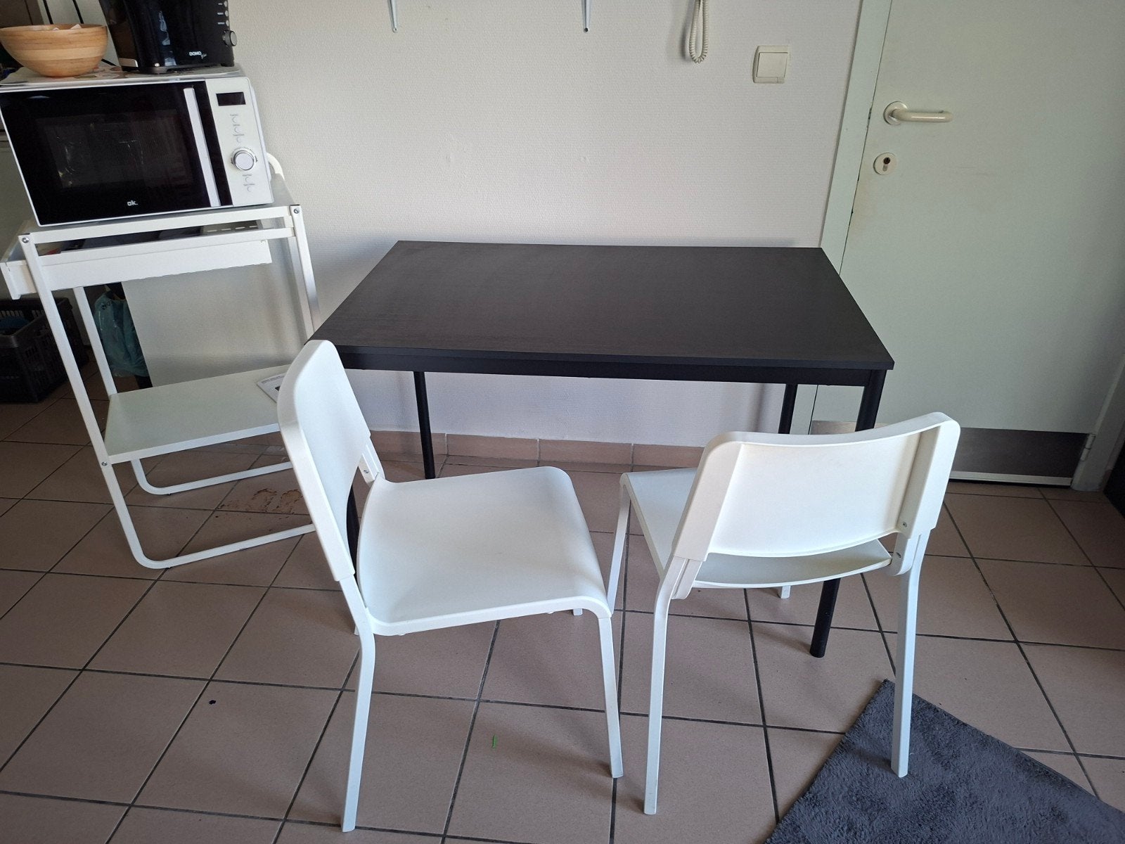 2 stoelen, keuken, Ophalen, Kunststof, Twee, Wit