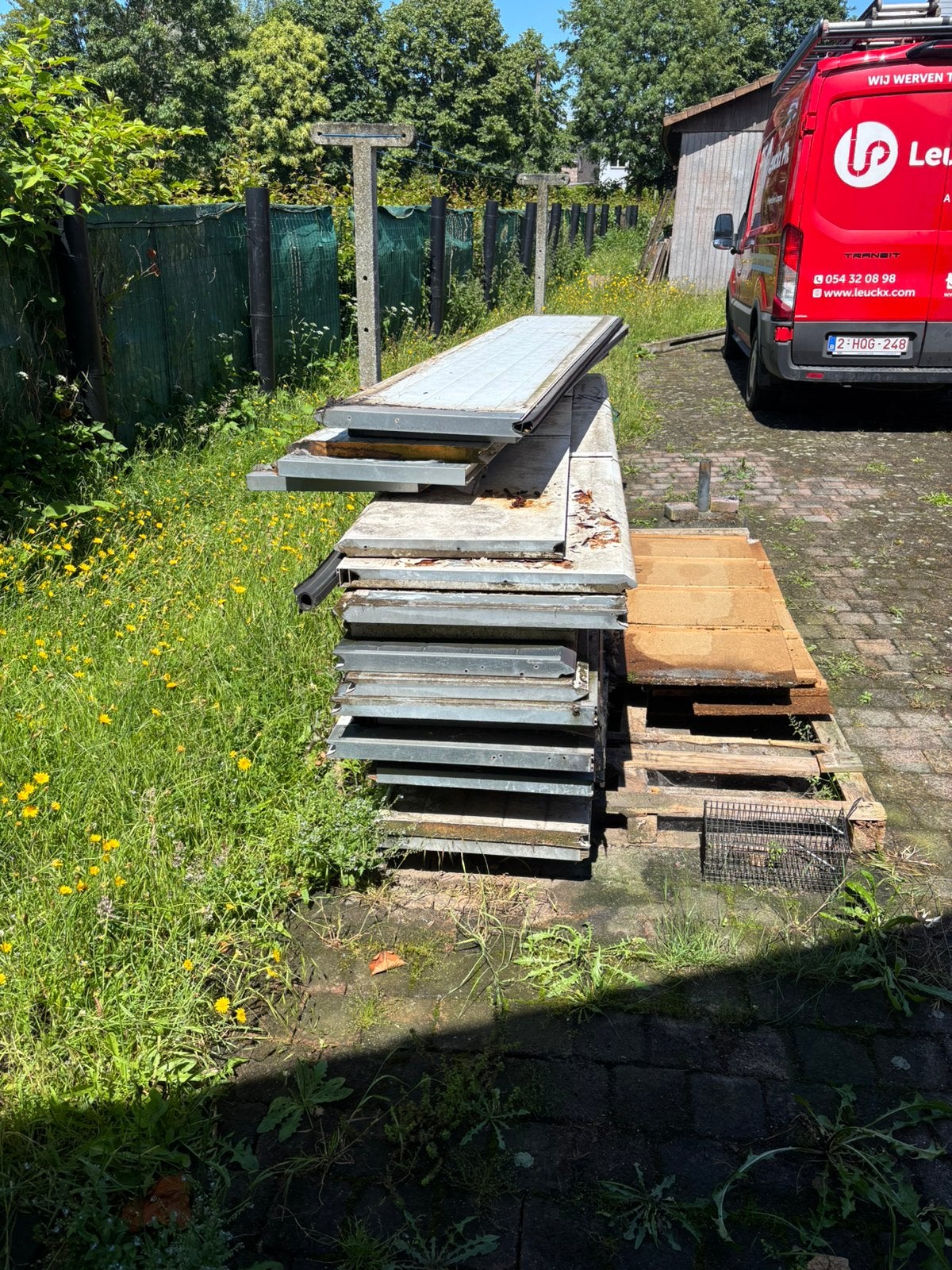 Garage panelen gratis, Doe-het-zelf en Bouw, Platen en Panelen, Ophalen, Gebruikt