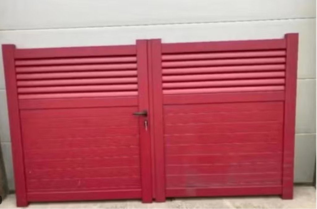 aluminium Rode Poort (265 cm breed), Tuin en Terras, Ophalen, Gebruikt, Aluminium