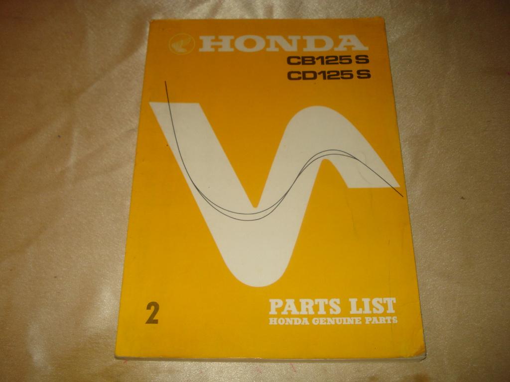 HONDA CB125S - CD125S Ancien Catalogue des Pièces Détachées, Motos, Modes d'emploi & Notices d'utilisation, Enlèvement ou Envoi