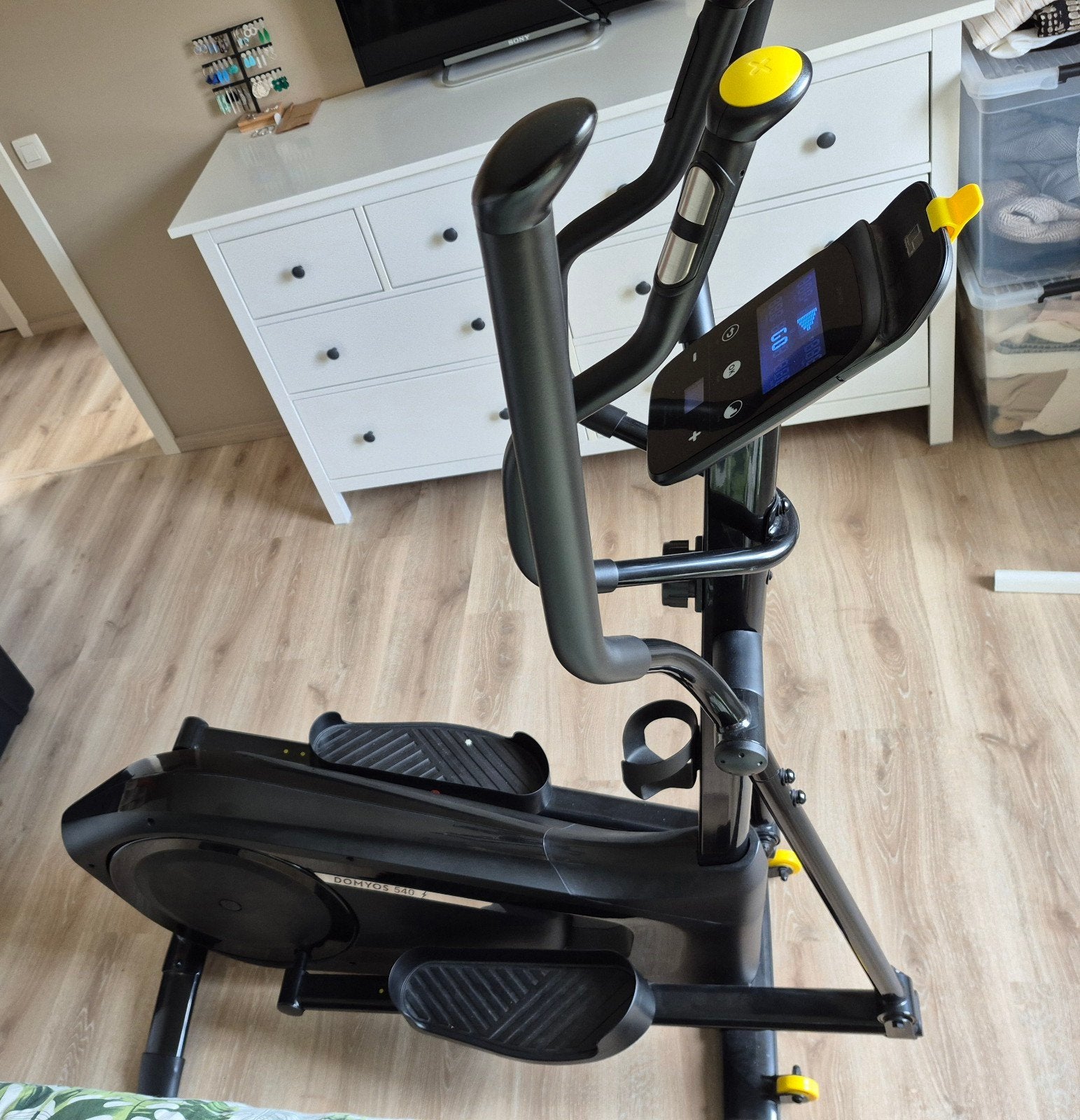 Vélo elliptique autopropulsé Domyos EL540, Comme neuf, Enlèvement, Métal, Vélo elliptique