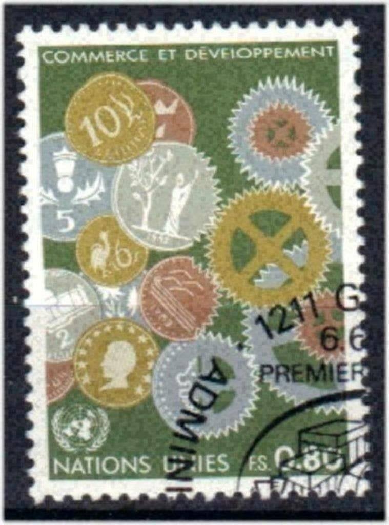 ONU Genève 1983 - Yvert 115 - Développement (ST), Envoi, Affranchi