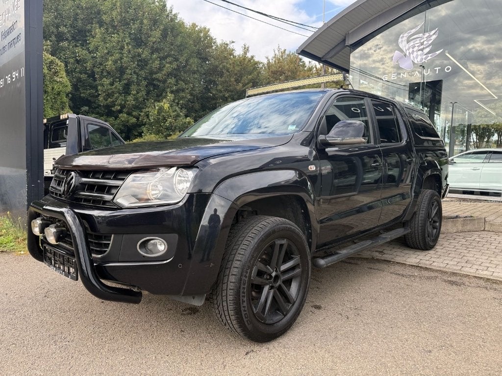 Vw Amarok 2.0Bi-Tdi 4x4 double cabine GPS Caméra, Cuir, Euro 5, 4 portes, Noir