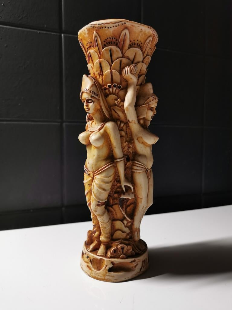 Kaarsenhouder in kunsthars. Thais, Antiek en Kunst, Ophalen of Verzenden