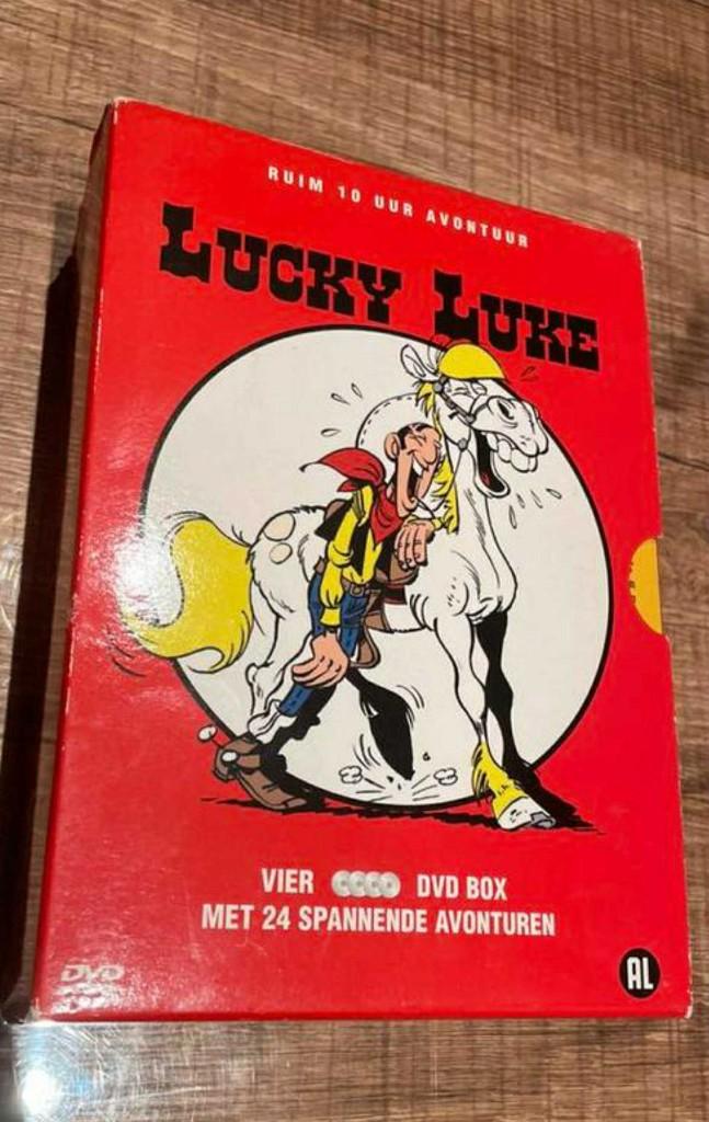 Lucky Luke - Dvd box - met 24 spannende verhalen., Cd's en Dvd's, Dvd's | Tekenfilms en Animatie, Tekenfilm, Alle leeftijden, Boxset