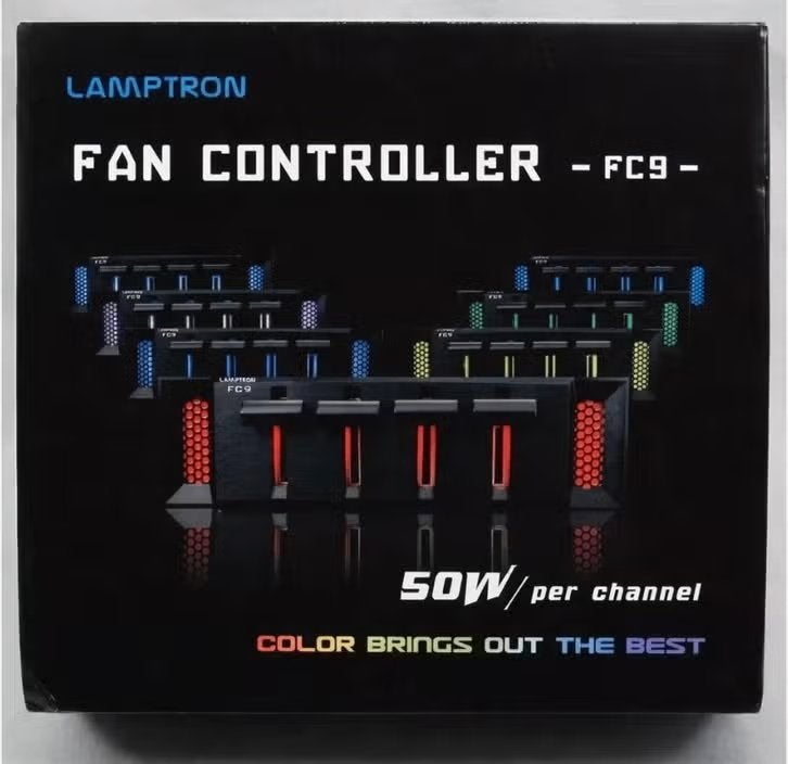 Lamptron FC9 Fan Controller – 4 Kanaals – 50W per kanaal, Computers en Software, Computerkoelers, Ophalen of Verzenden, Nieuw