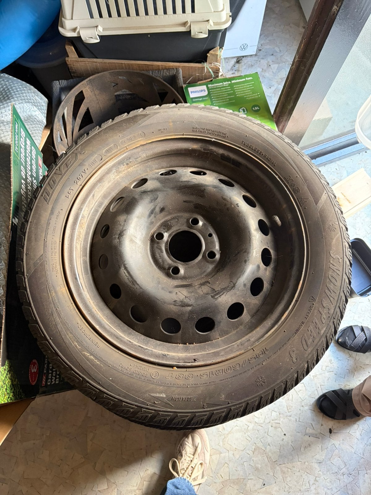 Novex Snowspeed 3 185/60 R15 sur jantes en acier, Enlèvement, Comme neuf