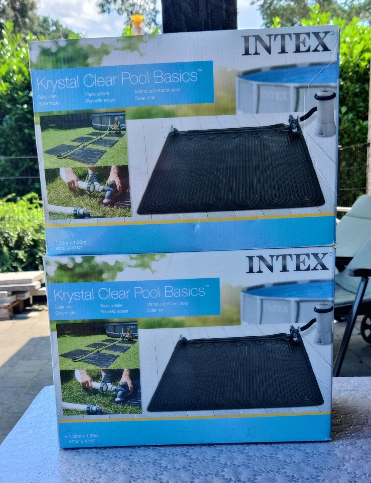 Solar verwarmingsmatten voor zwembad van Intex., Tuin en Terras, Zwembaden, Ophalen, Overige typen, Vierkant, Minder dan 200 cm
