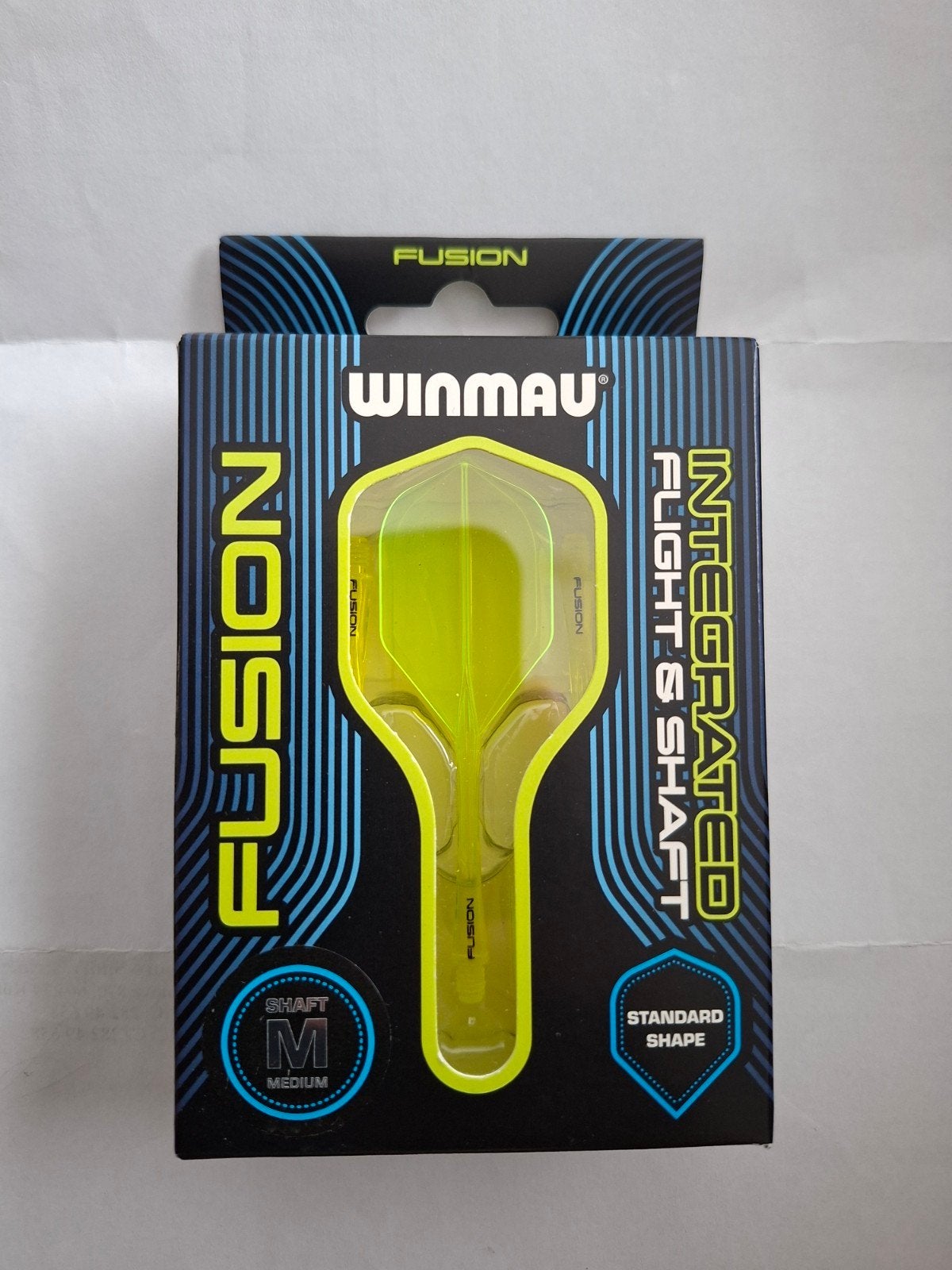 Winmau Fusion neon yellow medium, Sport en Fitness, Ophalen of Verzenden, Nieuw, Flights
