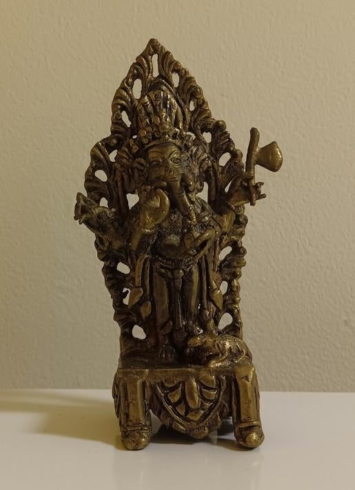 Vamamukhi Ganesha (messing beeldje), Ophalen of Verzenden