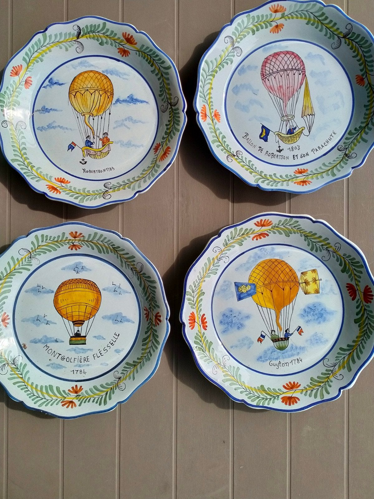 lot mooie borden luchtballon, Verzamelen, Ophalen