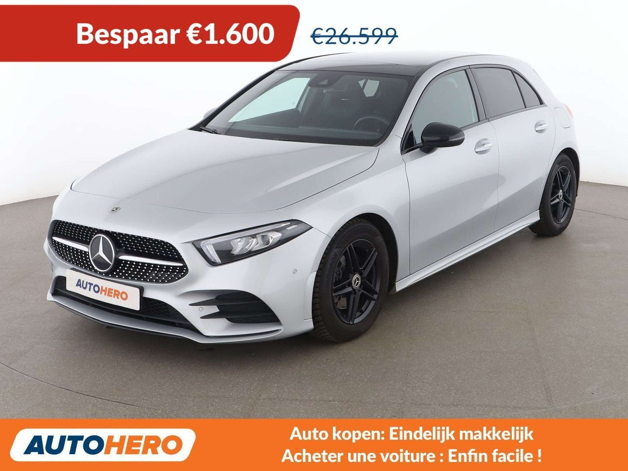 Mercedes-Benz A-Klasse 180 A 180 AMG Line (bj 2022), Gebruikt, 1350 kg, 136 pk, 146 g/km