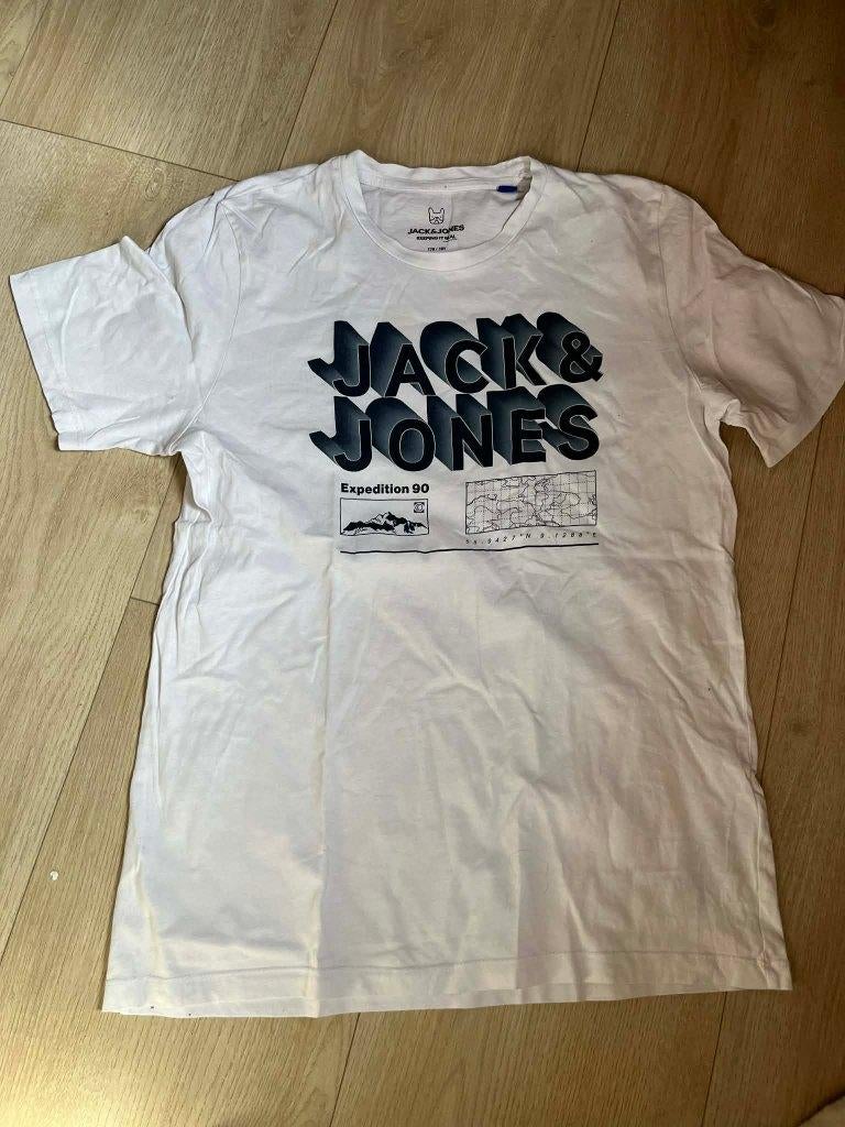 tshirt wit jack jones 176, Kinderen en Baby's, Kinderkleding | Maat 176, Gebruikt, Ophalen of Verzenden, Jack jones, Shirt of Longsleeve