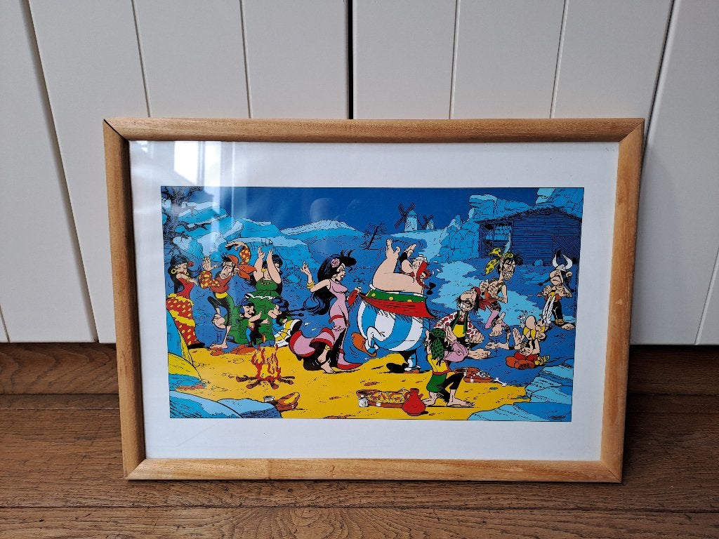 Asterix in Hispania, print met kader, Ophalen, Gebruikt, Print, 5 – 50