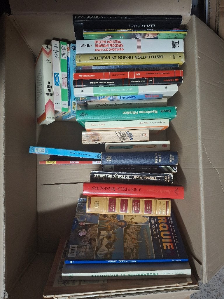 LIVRES et magazines DIVERS  (3 caisses), Boeken, Ophalen, Gelezen