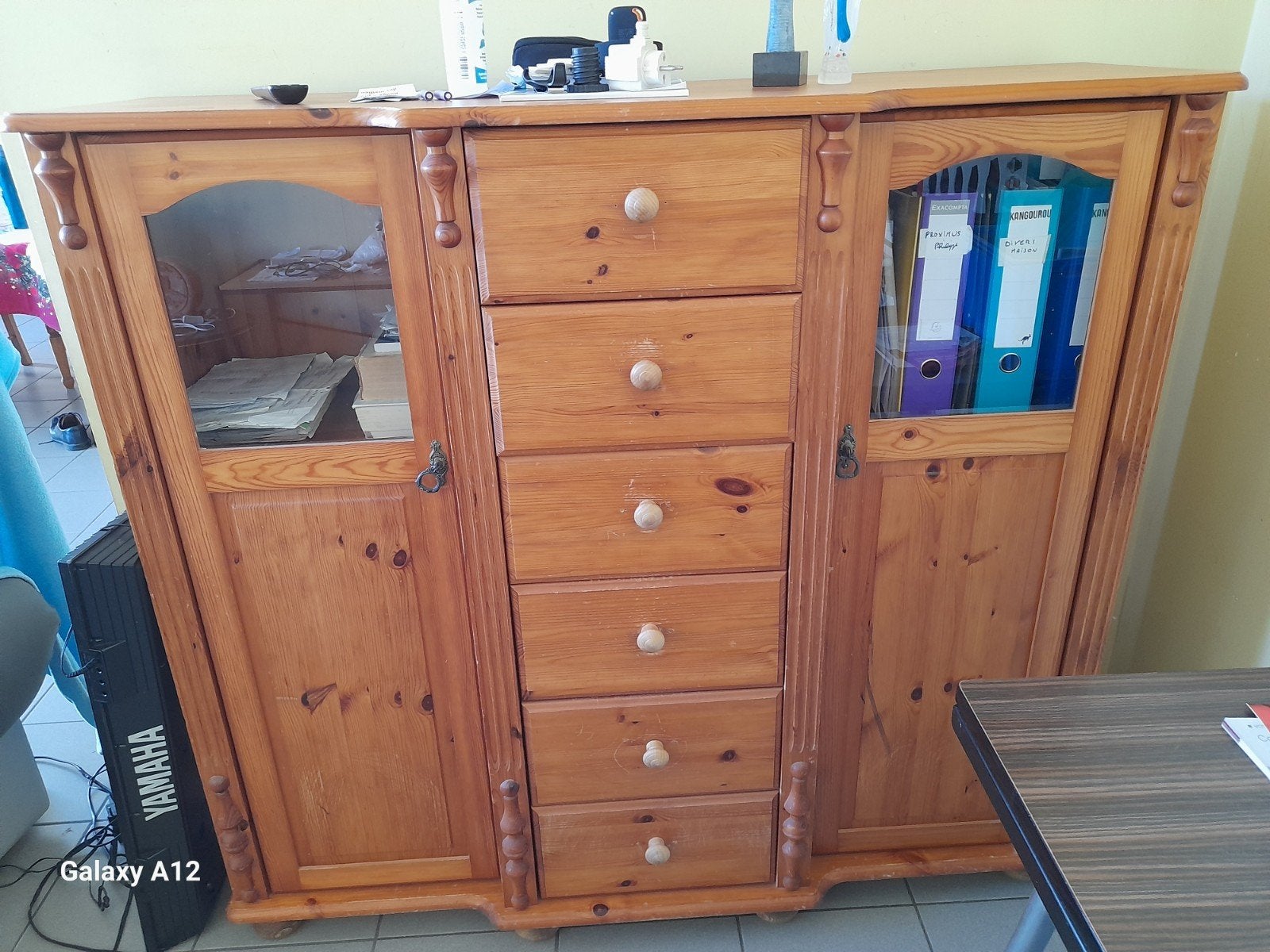 Meuble 6 tiroirs profonds et 2 portes, Enlèvement