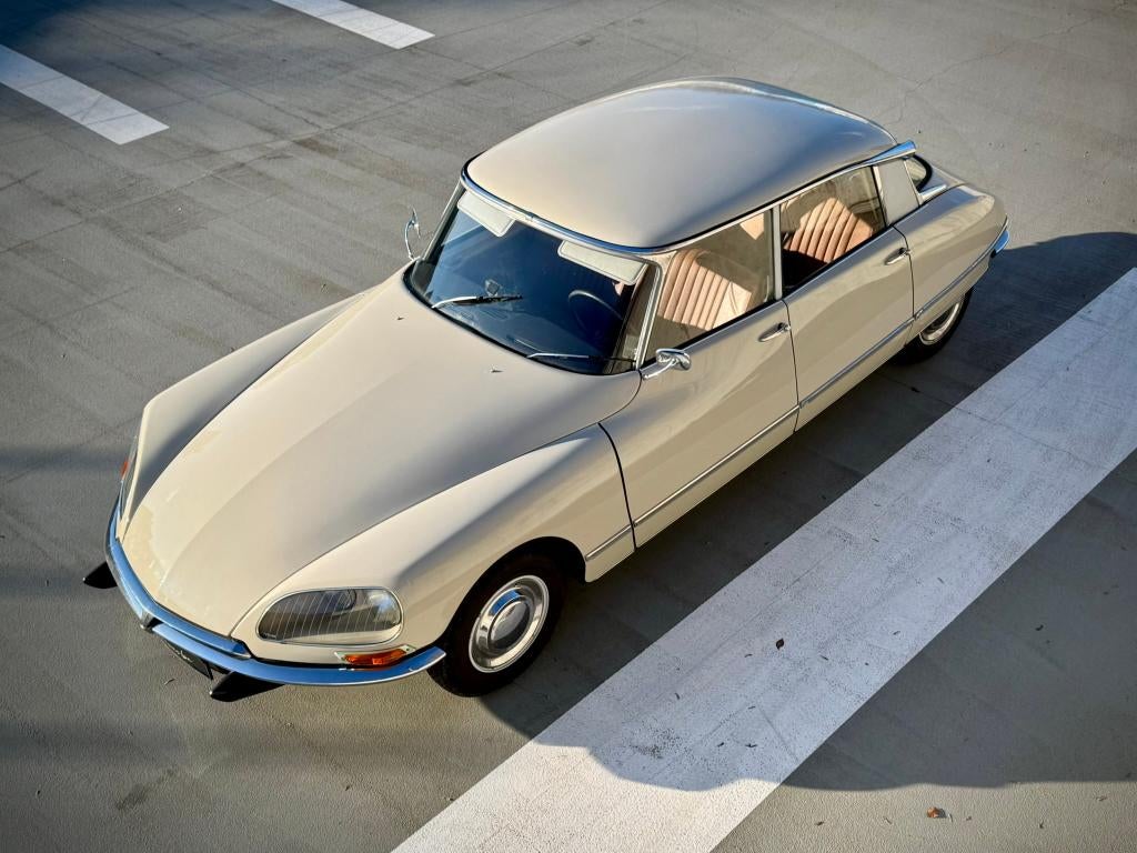 Citroen DS DSuper 20 5vitesses., Cuir, Achat, Entreprise, Beige