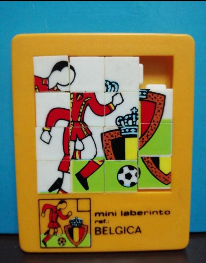 Slide puzzel WC 1982 rode duivels, Ophalen of Verzenden, Zo goed als nieuw, Overige typen