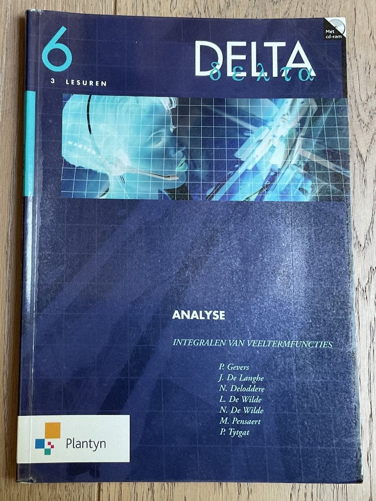Delta 6 Analyse - Integralen van Veeltermfuncties 3 uur (inc, Boeken, Ophalen of Verzenden, Zo goed als nieuw