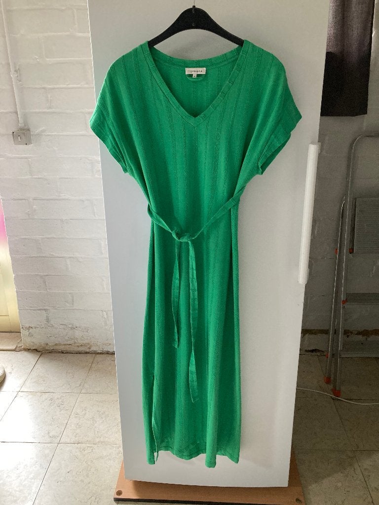 Groen lang kleed, Terre Bleue, maat 40, Kleding | Dames, Maat 38/40 (M), Terre Bleue, Ophalen of Verzenden, Zo goed als nieuw