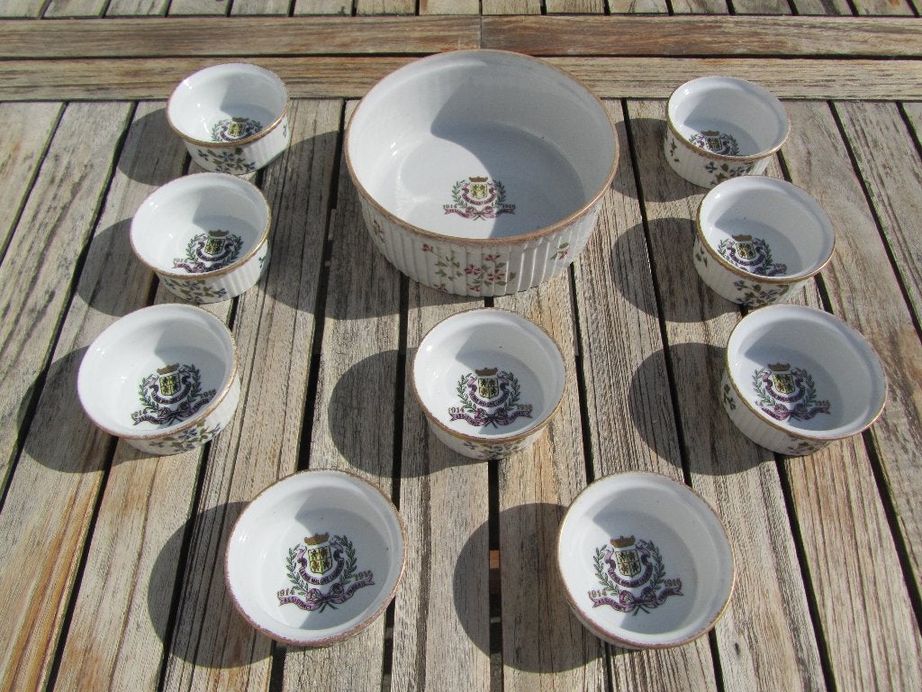 Porcelaine de Baudour, Defuisseaux: bel ensemble 1914-1916!, Enlèvement ou Envoi