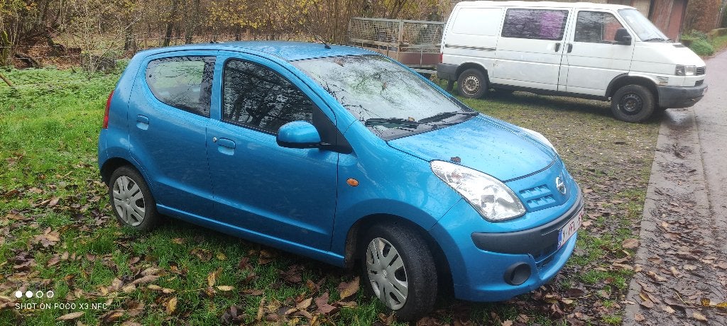 Nissan Pixo, Essence, 2011, 81000km, Auto's, Blauw, Particulier, Pixo, Te koop
