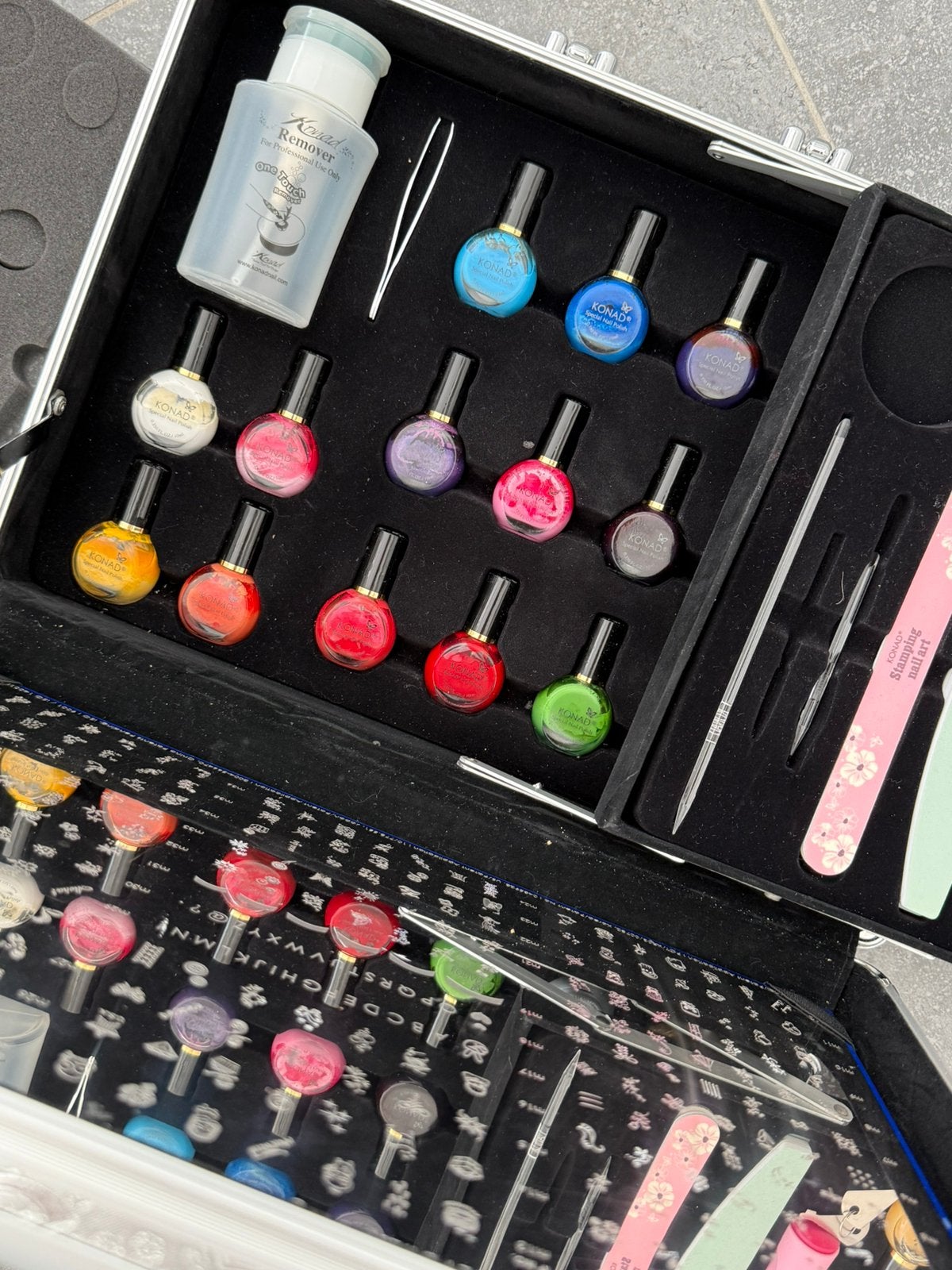 Konad nailart/stamp koffer, Ophalen, Zo goed als nieuw