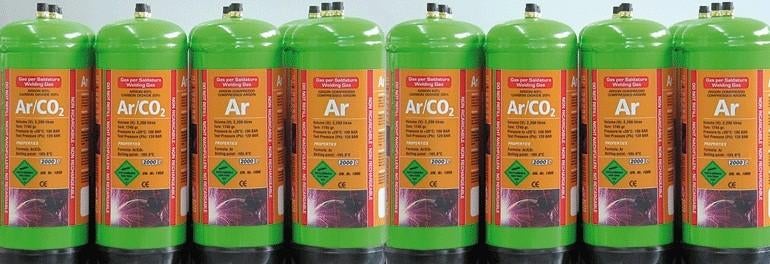 Bouteille de gaz ARGON ou ARGON/CO2 - 2,2 L - 100 bar, Enlèvement ou Envoi, Neuf