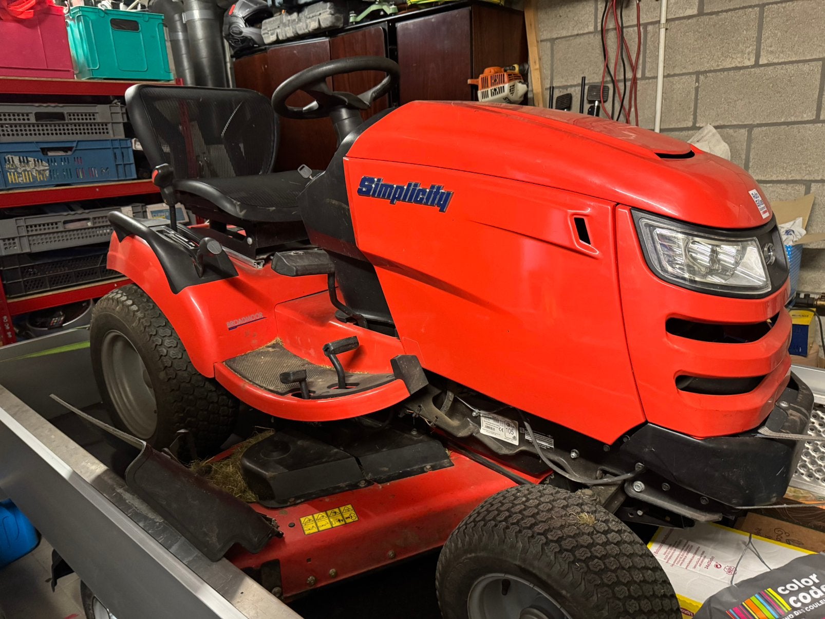 tracteur tondeuse, Jardin & Terrasse, Tondeuses autoportées, Enlèvement, Utilisé, Brigg's & stratton, 120 cm ou plus