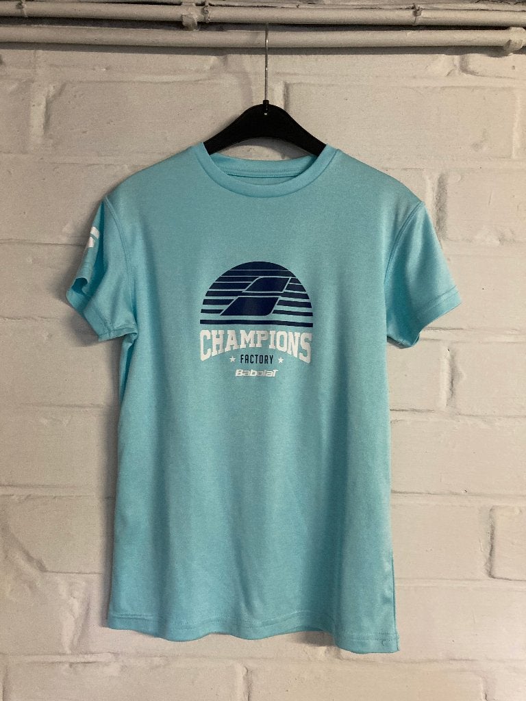 Groen sport t-shirt, Babolat, 10-12 jaar, Kinderen en Baby's, Babolat, Sport- of Zwemkleding, Ophalen of Verzenden, Zo goed als nieuw