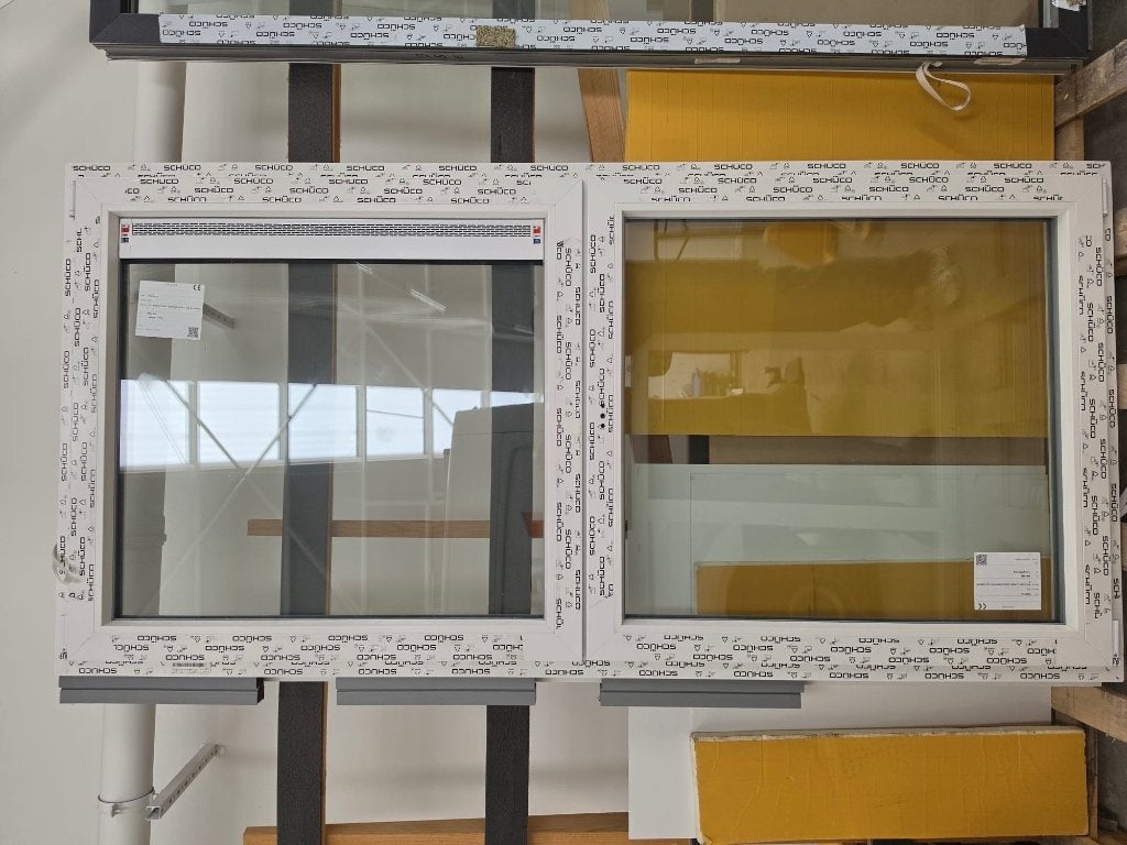 Châssis double ouvrant, Neuf, 160 cm ou plus, Fenêtre de façade ou Vitre, Enlèvement