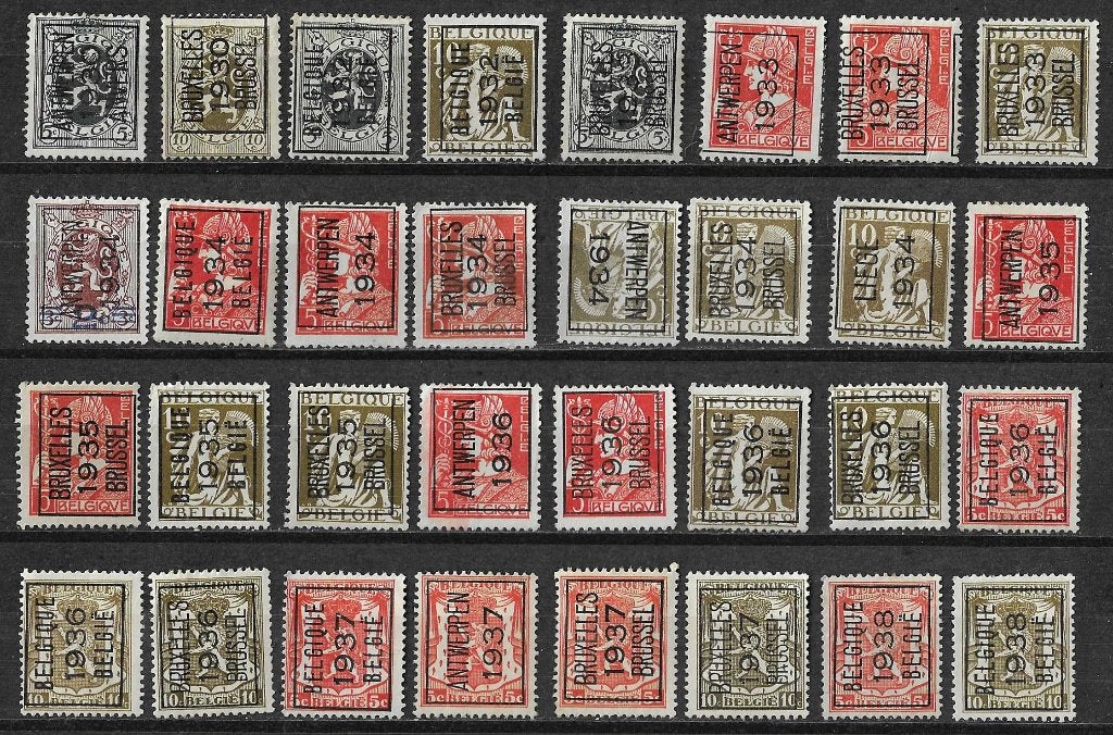 Belgique OPC Période de pré-estampage 1930-1938, Timbres & Monnaies, Timbres | Europe | Belgique, Enlèvement ou Envoi, Non oblitéré