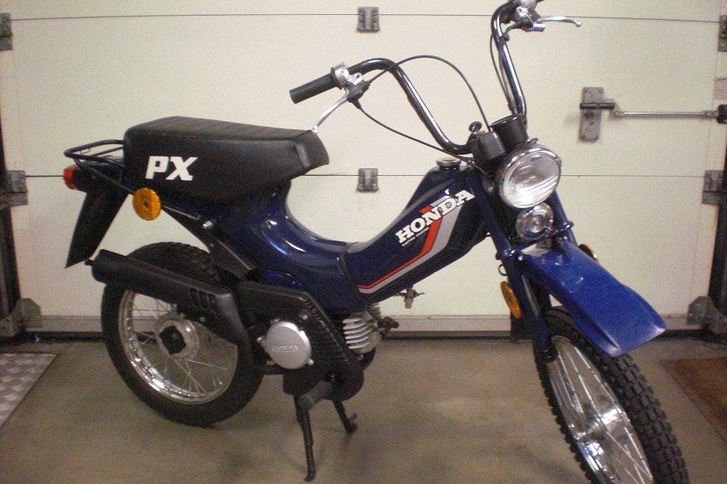 Honda PX 50 blauw klasse B 12V CDI electric start + GVA, Ophalen, Zo goed als nieuw, Blok, Honda