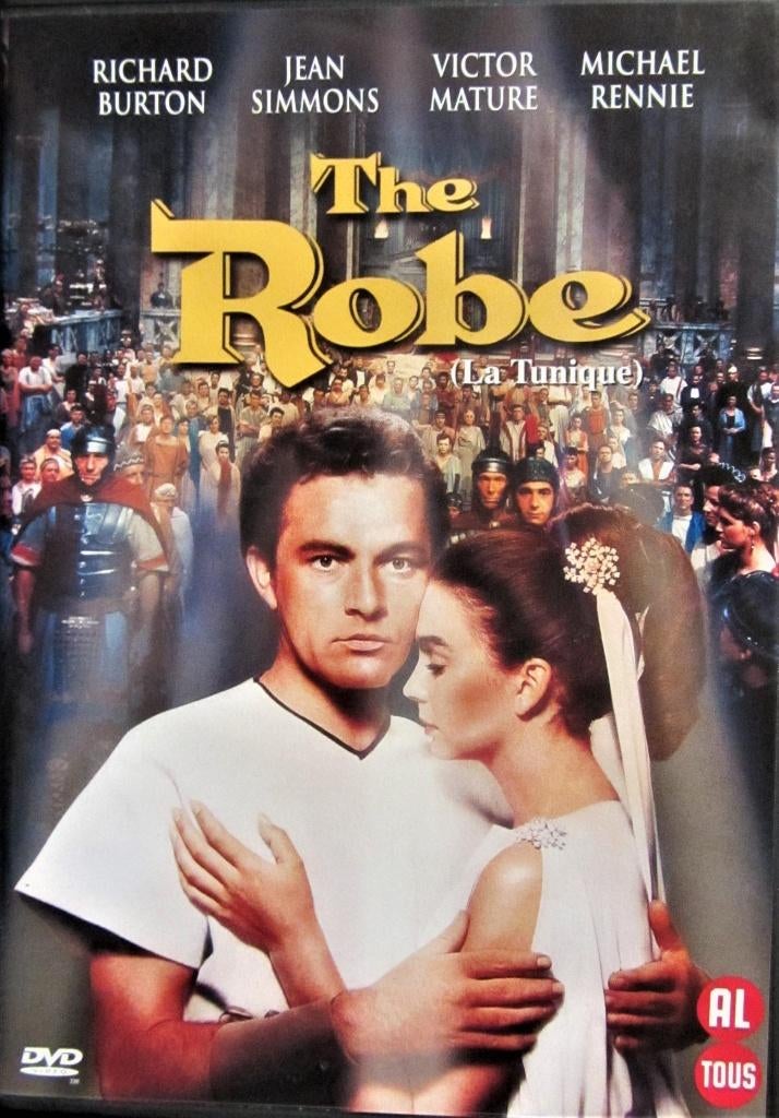 DVD GESCHIEDENIS- THE ROBE (RICHARD BURTON) - MOEILIJKE DVD, Tous les âges, Enlèvement ou Envoi, Comme neuf, Autres genres