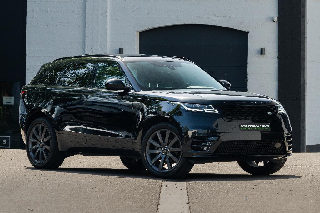 Range Rover Velar 2.0 benzine R-Dynamic-PANO-1ste eig-full, Auto's, Automaat, 174 g/km, 4 cilinders, Zwart
