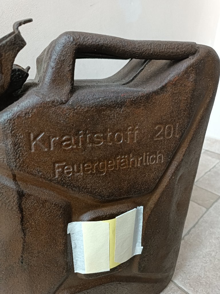 Rare jerrycan ww2 original sandrik militaria, Collections, Enlèvement ou Envoi