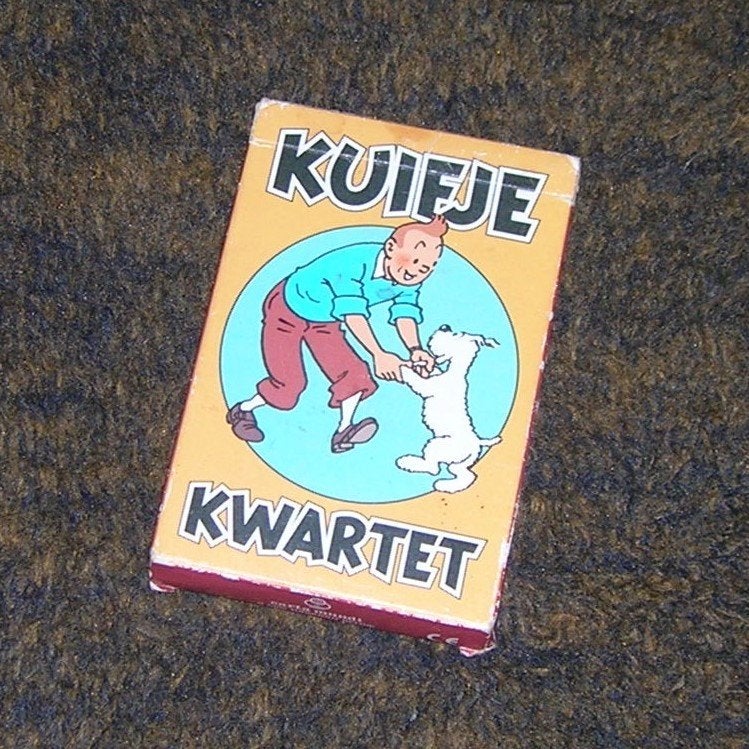 Vintage kwartet – spel KUIFJE, Ophalen, Zo goed als nieuw, Kwartet(ten)