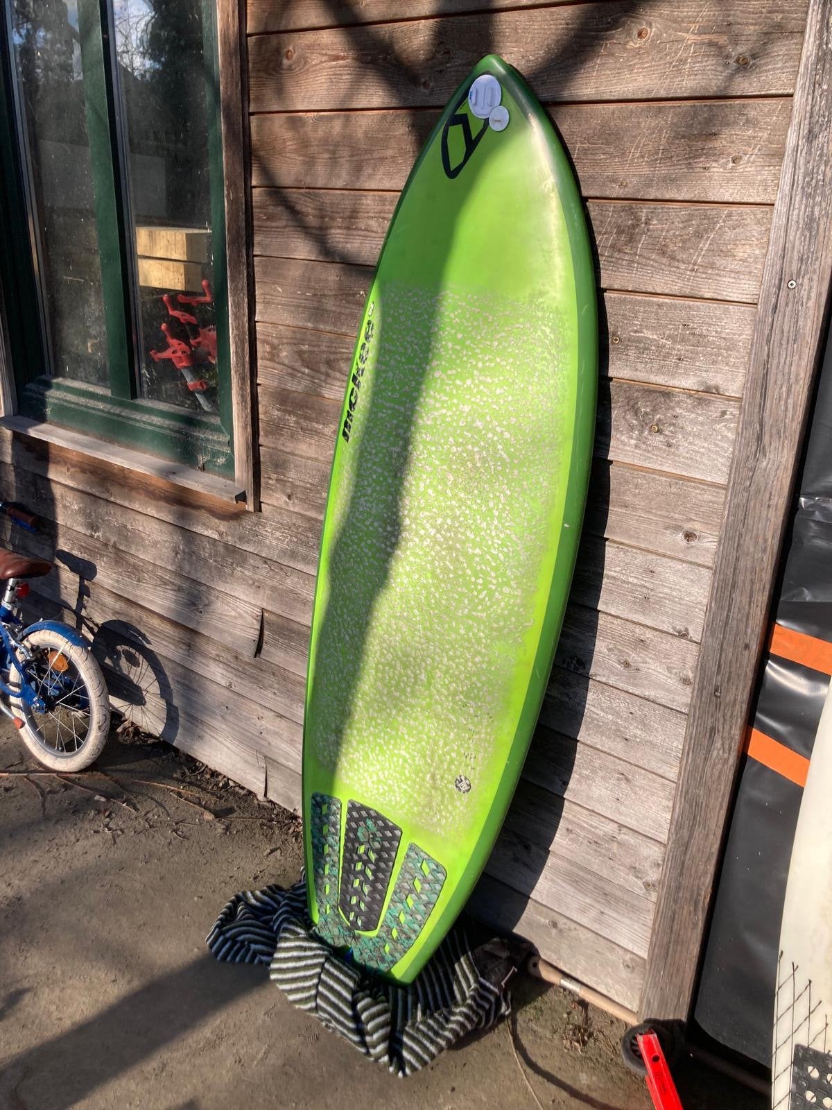 Shortboard 5’7 fanatic crazy diamond bamboo, Watersport en Boten, Ophalen, Shortboard