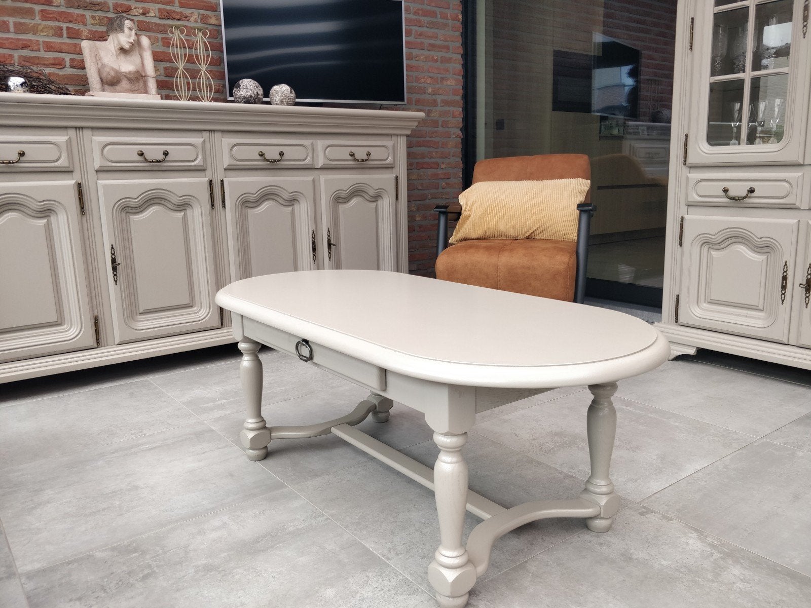 Salontafel eik, Ophalen